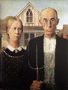 Grant Wood America-s Gothic Spain oil painting artist